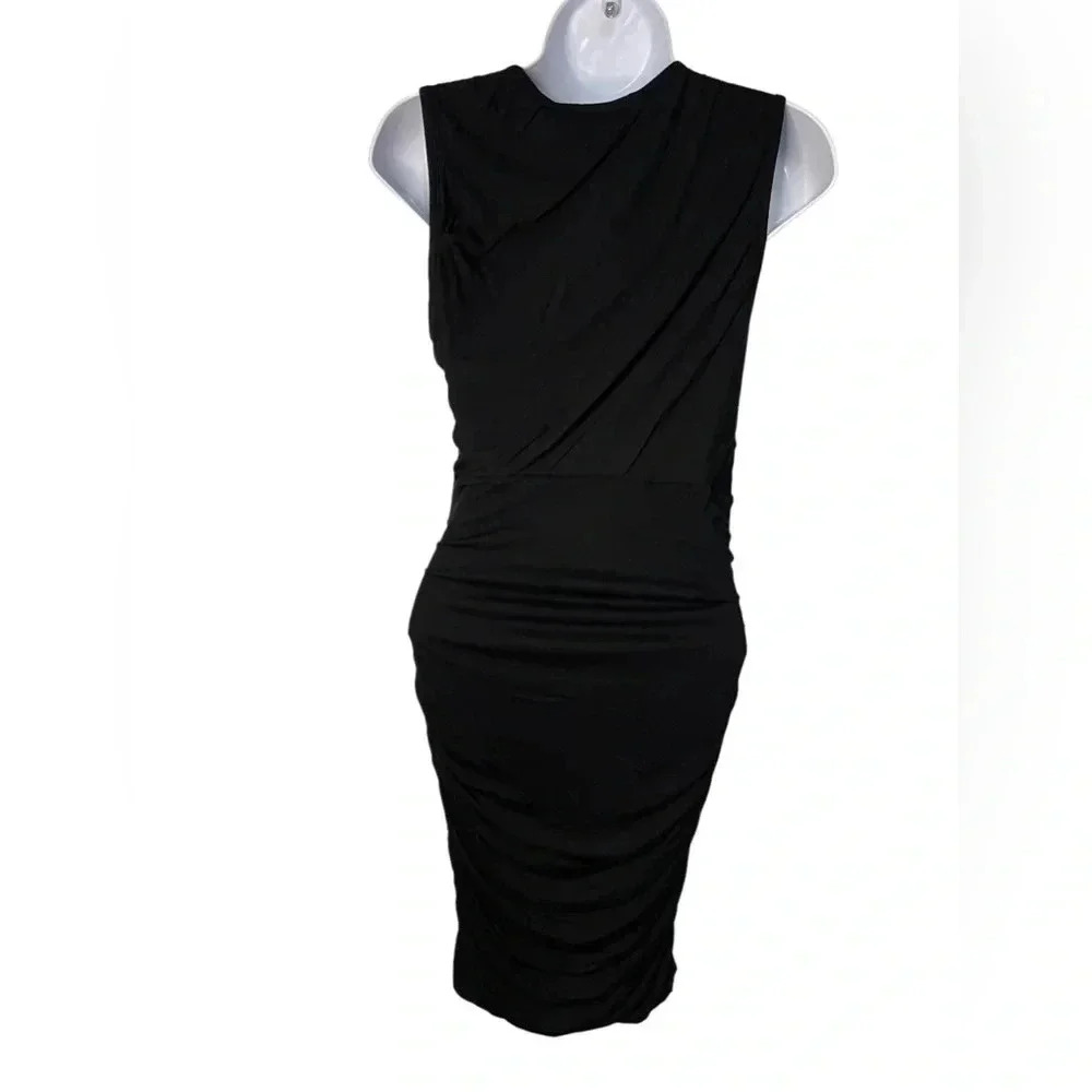 NWT - Diane Avon Furstenberg Bodycon Black stretchy Dress size small